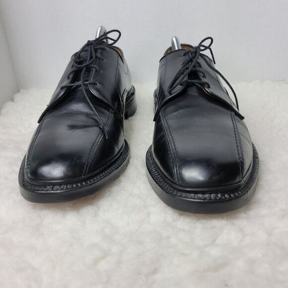Allen Edmonds Hillcrest Shoes Men's Size 10 Black Leather Bicycle Toe Oxford - Picture 8 of 12